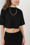 The Gupo Crop Top by LOULOU STUDIO is a cropped Tee in a structured pima cotton