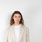 The New Donau Blazer by Loulou Studio is a relaxed suiting blazer with a generous yet structured fit thanks to its light shoulder pads and double breasted front opening