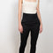 The Pinzon Stirrup Pants by Loulou Studio is a high waisted fitted stirrup trouser with a detachable foot elastic