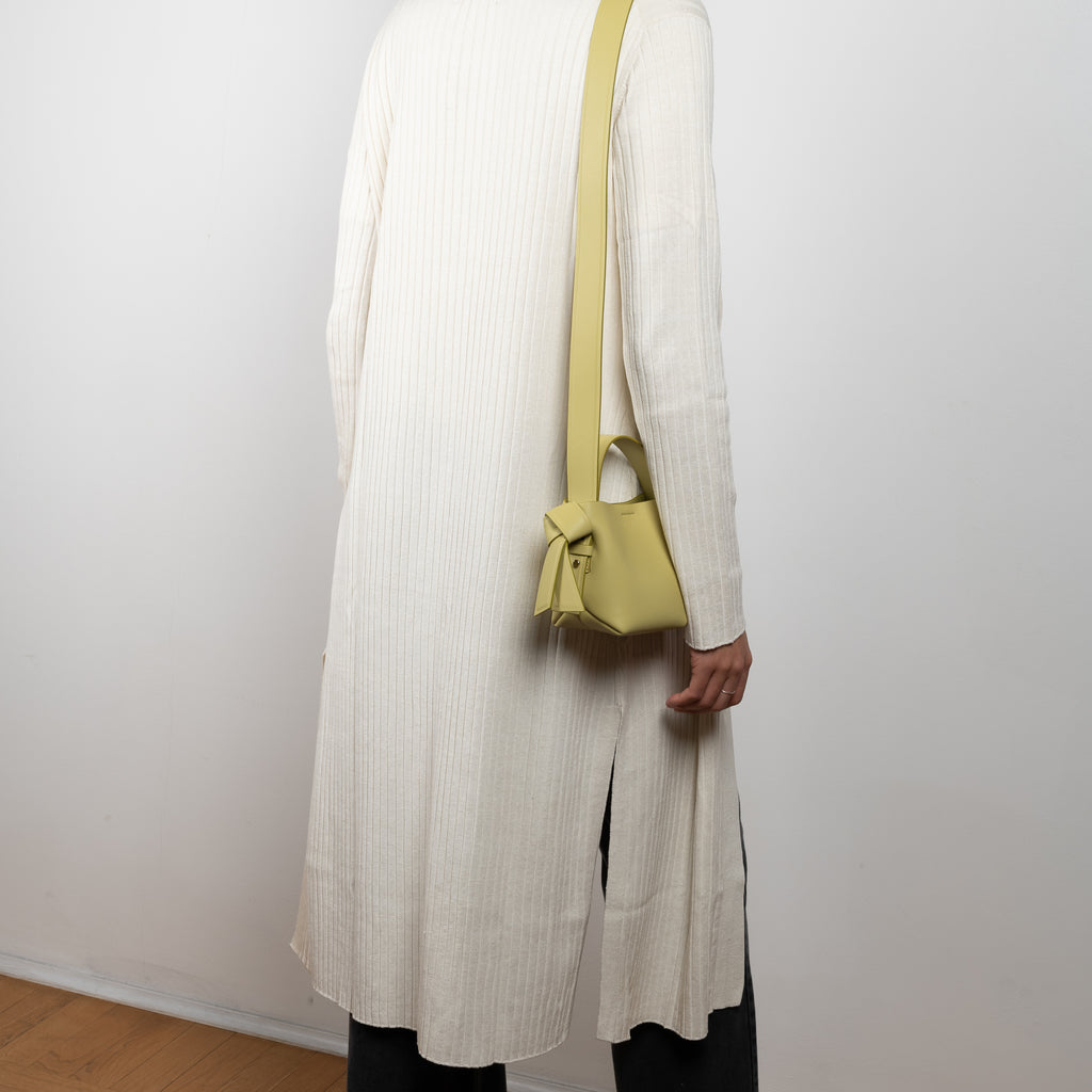 The Sutil Cardigan by Loulou Studio is a long cardigan in a soft ribbed silk and linen blend