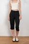 The Safal Short Pants by Loulou Studio is a high waisted fitted bermuda with a just below-the-knee length