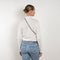 The Thermal Mock Neck by Redone is a signature relaxed Mock Neck Tee with long sleeves in a soft cotton in made collaboration with Hanes