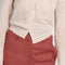 The Laila Trousers by Rejina Pyo are high waisted wide legged trousers with a custom double belt detail