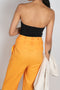 The Laila Trousers by Rejina Pyo are high waisted wide legged trousers with a custom double belt detail
