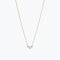 The Orangerie Trois Necklace by Sophie Bille Brahe has three petite diamonds that sit loose on the delicate gold chain allowing them to move elegantly as the necklace is worn
